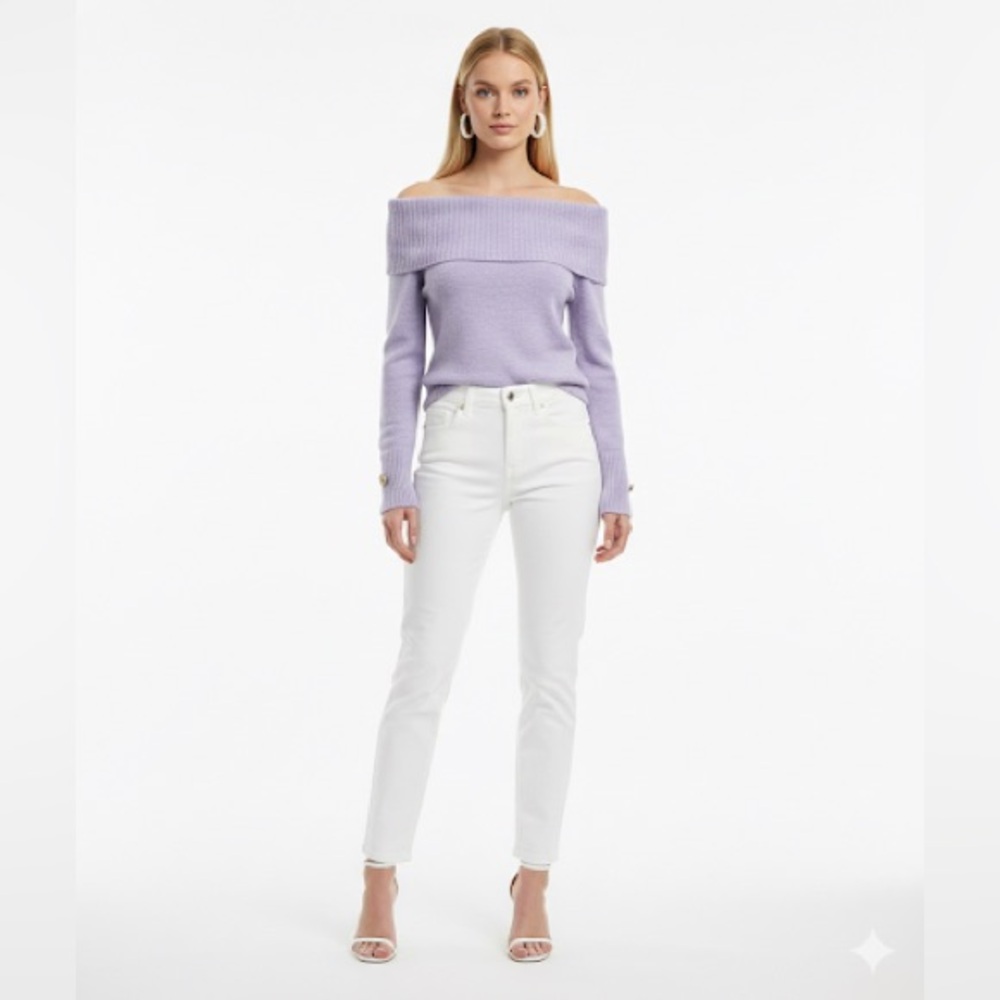 River island off shoulder sweater top in size S NWOT
